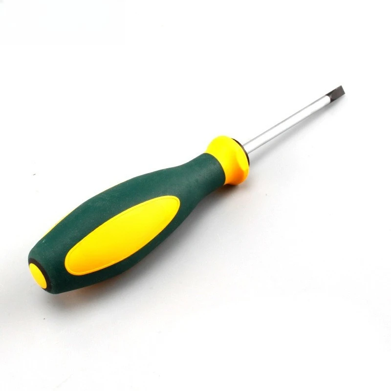 

One-word screwdriver screwdriver screwdriver, parallel three-color handle small screwdriver