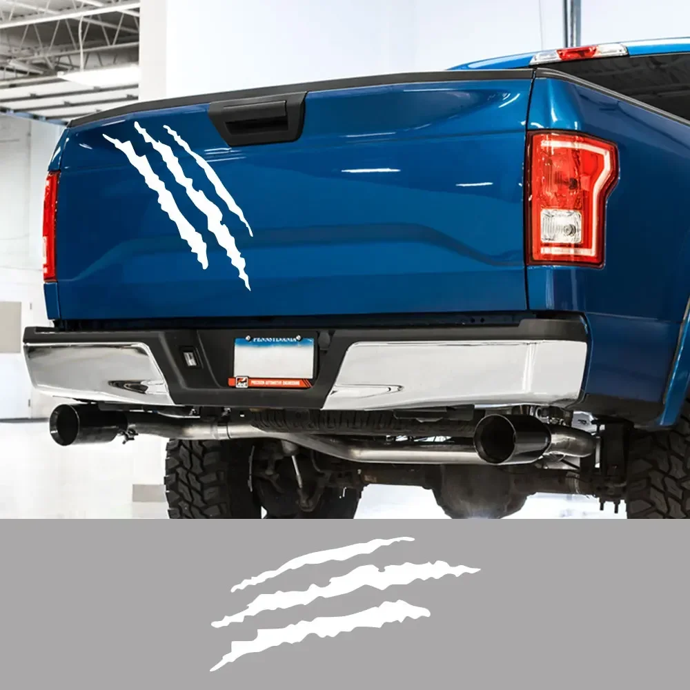 Pickup Rear Tail Claw Stickers For Ford F150 Raptor Isuzu Dmax Chevrolet Silverado Truck Tailgate Decals Decor Auto Accessories