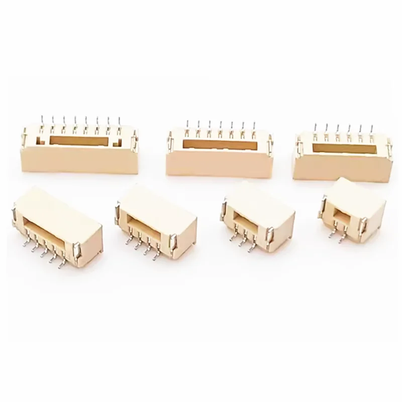 20pcs/lot 1.25mm Lying With Lock Connector Smt Horizontal 2p 3p 4p 5p 6p 8p Jst A1257