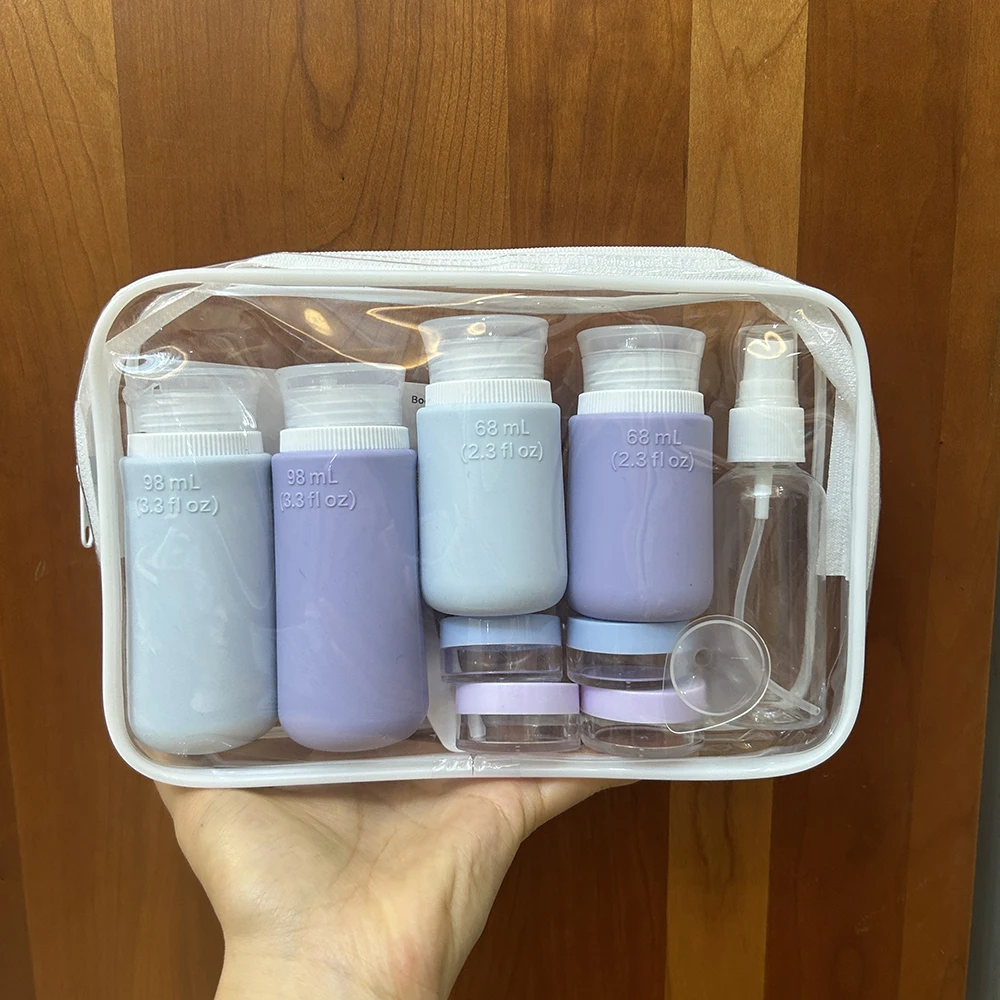 

12 pack Travel Bottles Set, Leak Proof Silicone Squeezable Containers for Toiletries, Refillable Travel Accessories for Shampoo