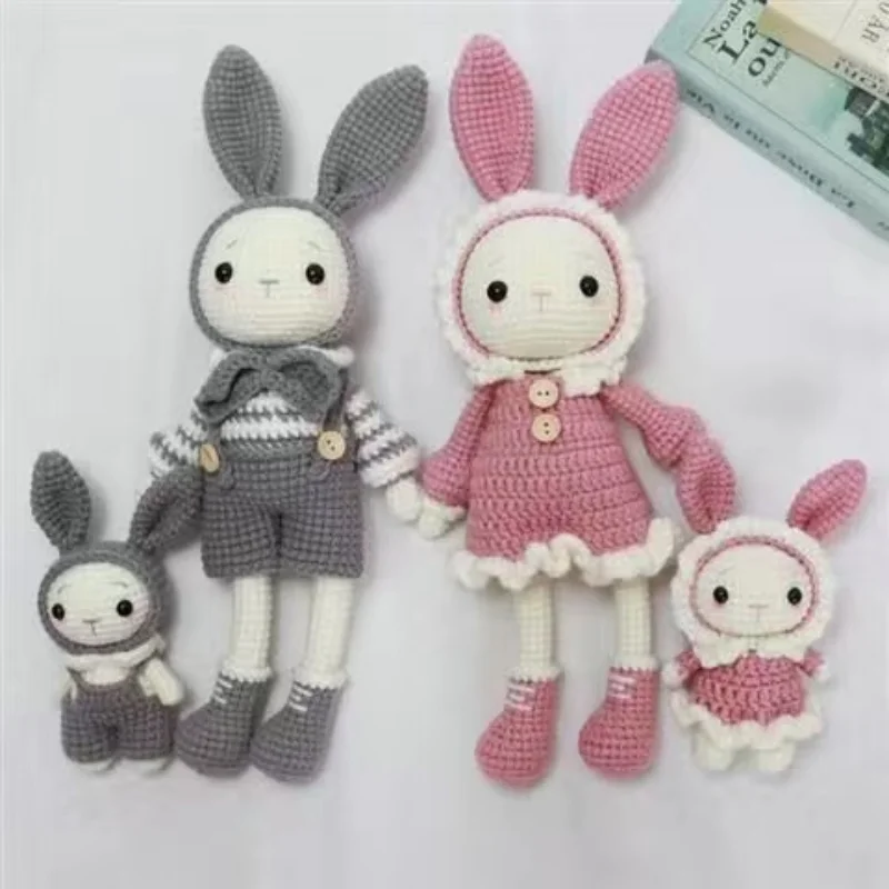 Rabbit Knitting Material Crochet Kit DIY Knitting Doll Needlework Crocheting Craft kits Yarn Handmake Pattern