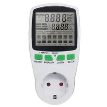 EU Socket Power and Energy Meter Digital 230V #6