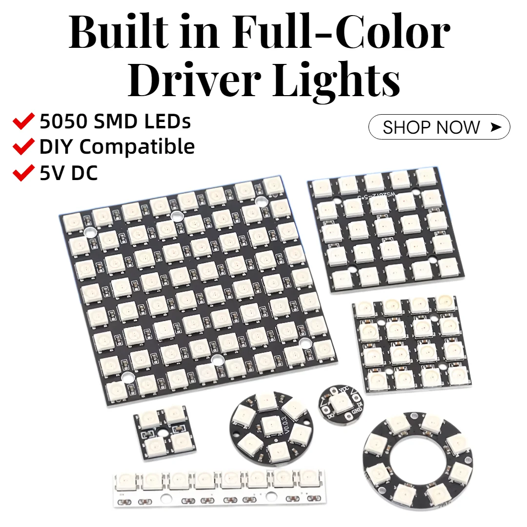 panneau-led-rgb-dc5v-5050-ws2812b-2-10-pieces-module-matriciel-de-bande-annulaire-led-programmable-et-adressable-individuellement-pour-arduino-esp32