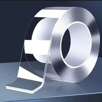 5M Double Sided Tape Transparent Acrylic Reusable Waterproof Adhesive Tracsless Tape Gadget Household Nano Tapes Sticker