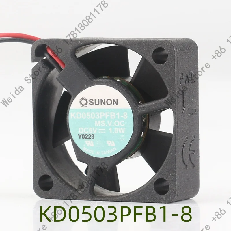 

KD0503PFB1-8 New original Taiwan Sunon 12V 24V 48V AC EC 3010 30X30X10MM 3CM micro silent inverter 2-wire cooling fan DC 5V 1.0W