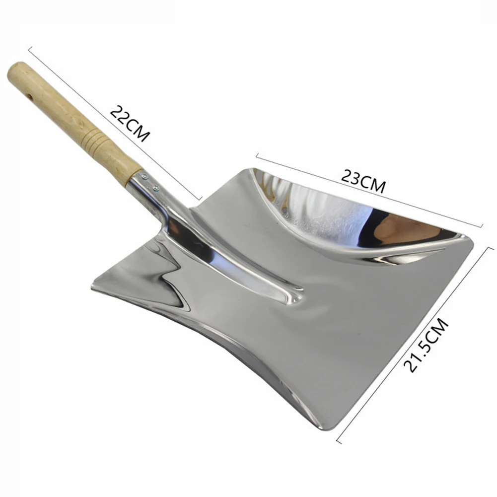 Stainless Steel Dustpan And Ash Shovel For Cleaning Wood Burner Accessories 1Pc Chimney Shovel Fireplace Tool