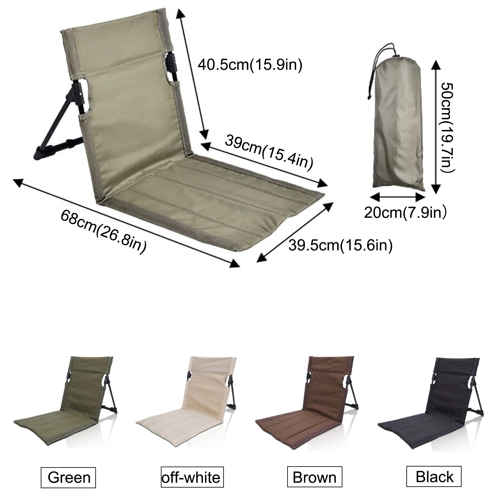 Lightweight Folding Beach Chair, fácil reclinável, cadeira de acampamento, cadeira do lazer, preguiçoso Lawn Cushion, Beach Park, cadeira portátil