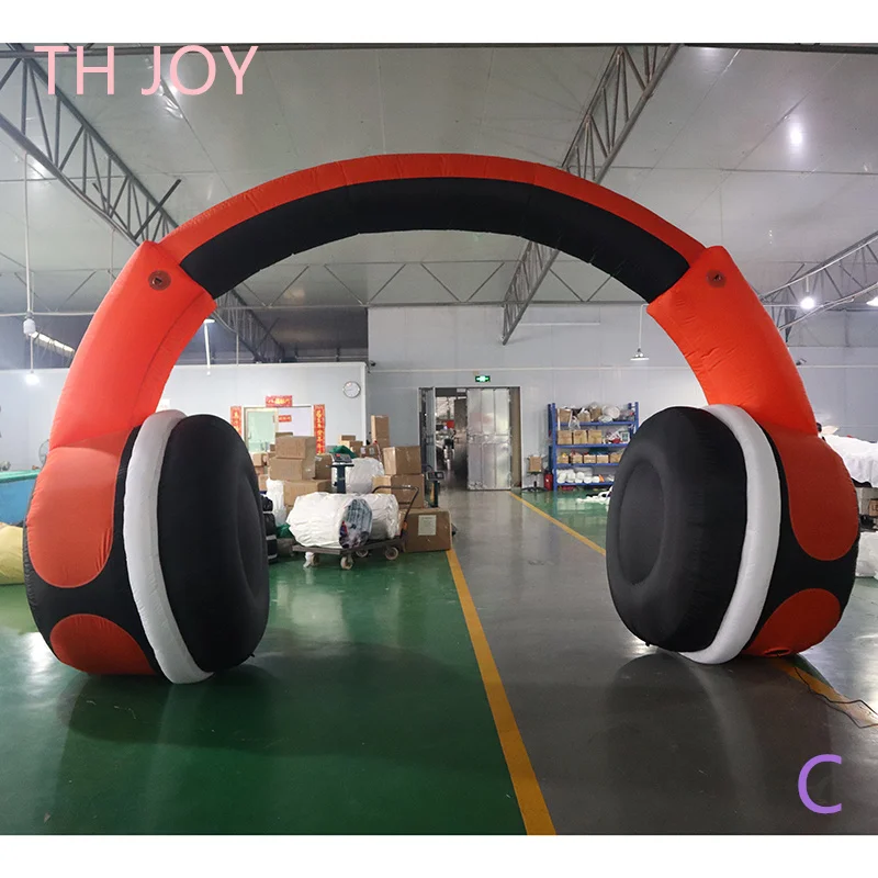 

Event earphone Archway Inflatable, 5x3m giant Inflatable headphone Arch for Festival Advertising