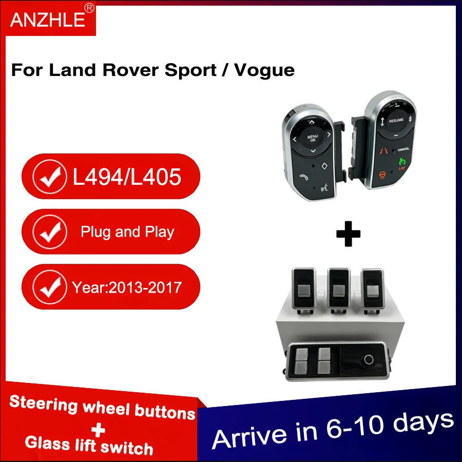 

Window Lift Control Switch And Steering Wheel Buttons For Range Rover Vogue L405 、Sport L494 2013-2017 Plug And Play