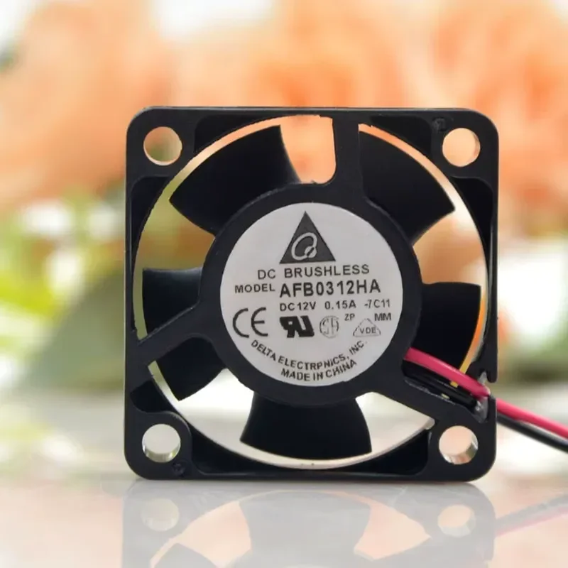 Original AFB0312HA Fan for DELTA Delta 12V 0.15A 3010 3CM 2 Wire 3 Wire Speed Measuring Cooling Fan