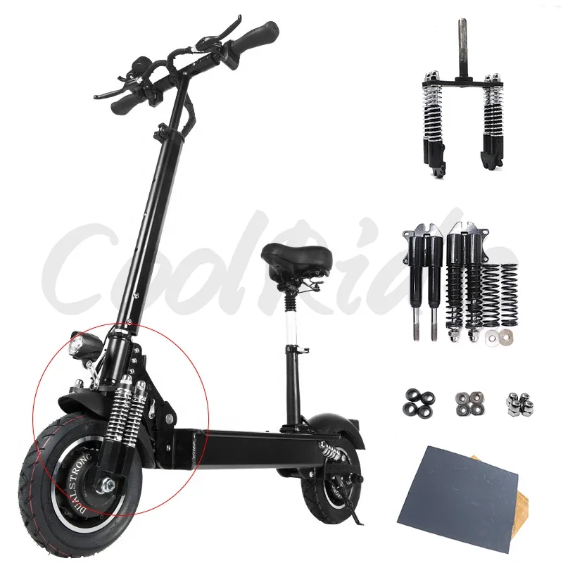 Electric Off-road Scooter Dual-drive Spring Damping for Janobike T10 Suspension Front Shock Absorber   Modification