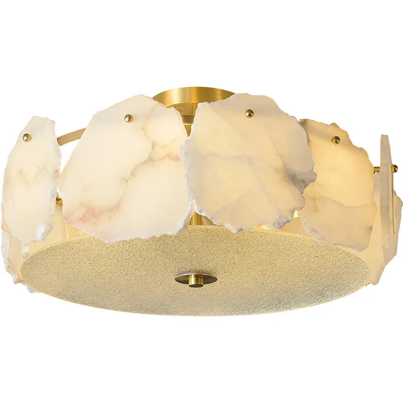 

Simple modern new Chinese-style bedroom study balcony aisle round ceiling light