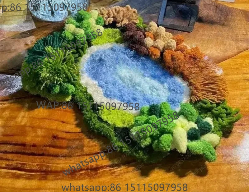 material-package-only-new-year's-gift-carpet-bedroom-handmade-diy-moss-carpet-material-package