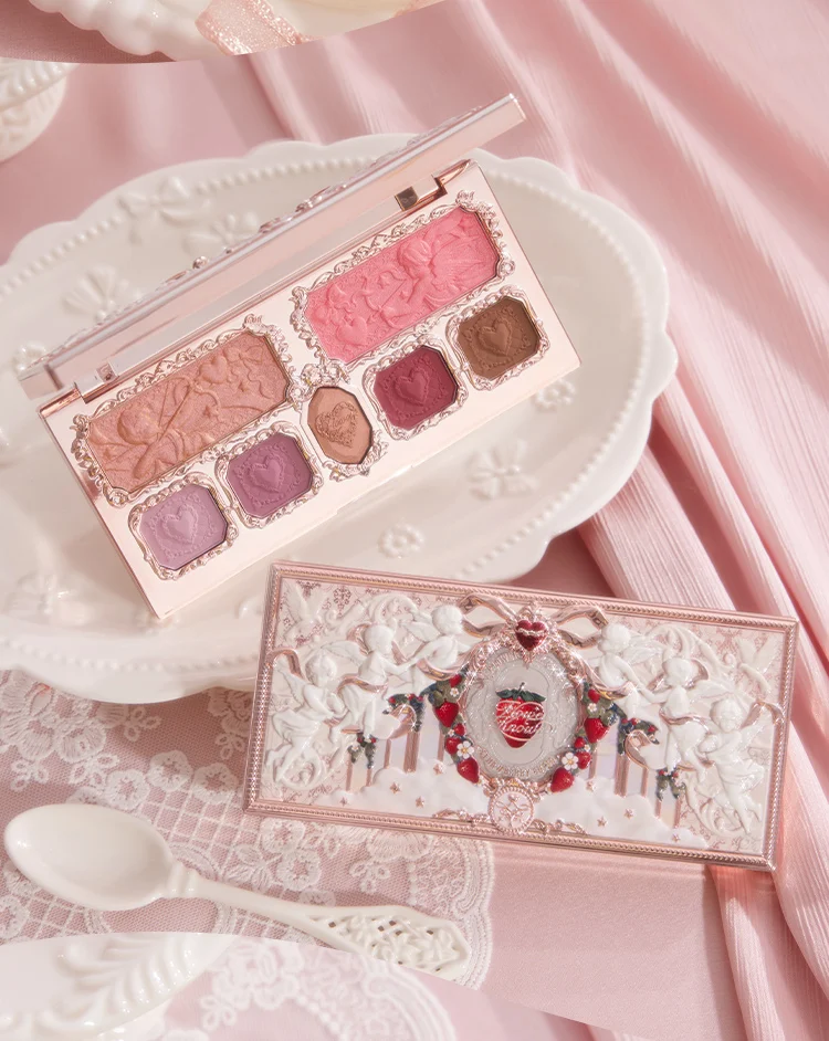 Flower Knows Strawberry Cupid Collection Make-up Palette 14g pink Blush/Highlighter