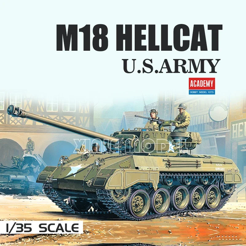 

Academy 13255 American M-18 Hellcat Tank Destroyer 1/35 Scale Model Kit
