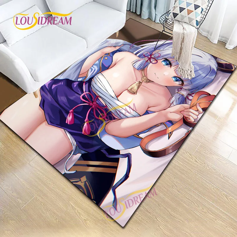 

Genshin Impact rug living room bedroom area kitchen bathroom Multi-element game character Meitu carpet decoration doormat carpet