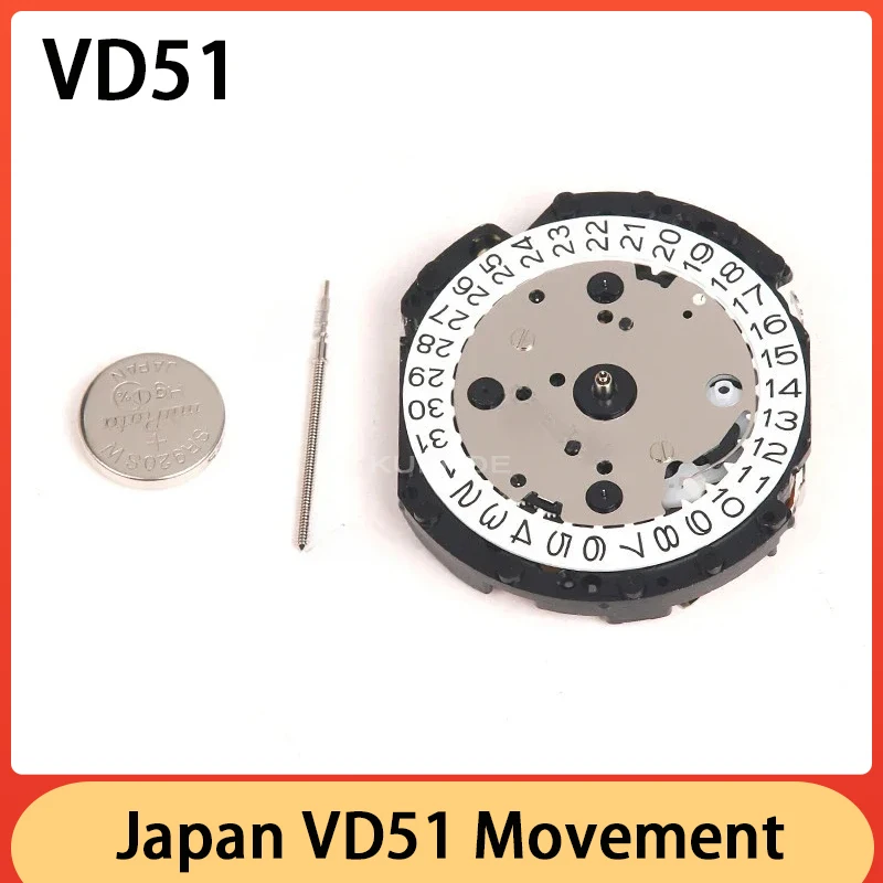 New Japan TMI Tenmadu VD51 Movement VD51C VD51B Multi Kinetic Energy Movement 5hands Watch Movement Replacement Parts