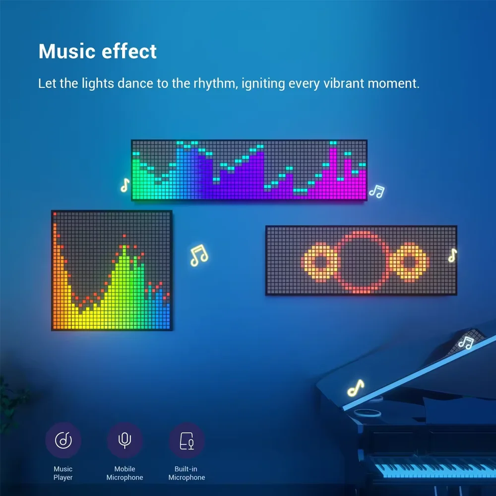 Smart Bluetooth Controller WS2812B RGB Flexibele 8X8 16x16 8x32 Pixel Led-paneel Matrix Scherm Module Adresseerbare IC APP Controle