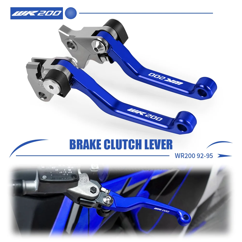 CNC Motorcycle Dirt Bike handbrake Lever FOR YAMAHA WR200 1992 1993 1994 1995 Motocross dirt bike Pivot Brake Clutch Levers