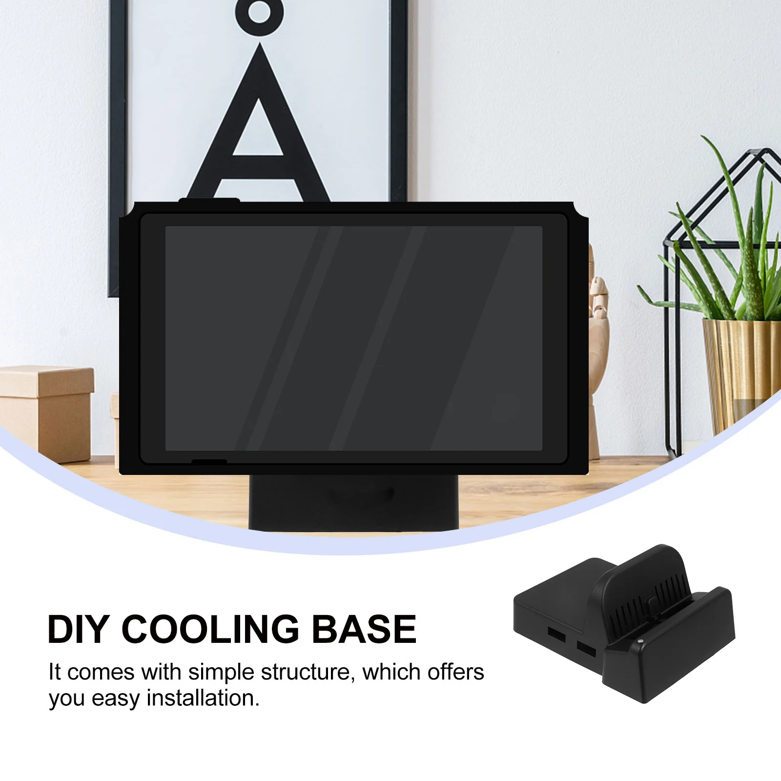 

1Set Cooling Base Dock Stand Shell Replacement for Charge Dock Station Portable DIY Heat Dissipation Base Compatible for Switch