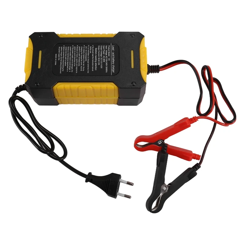 Car Battery Charger 12V 6A Pulse Repair Fast Power Charging Wet Dry Lead Digital LCD Display Car Accesorries EU Plug