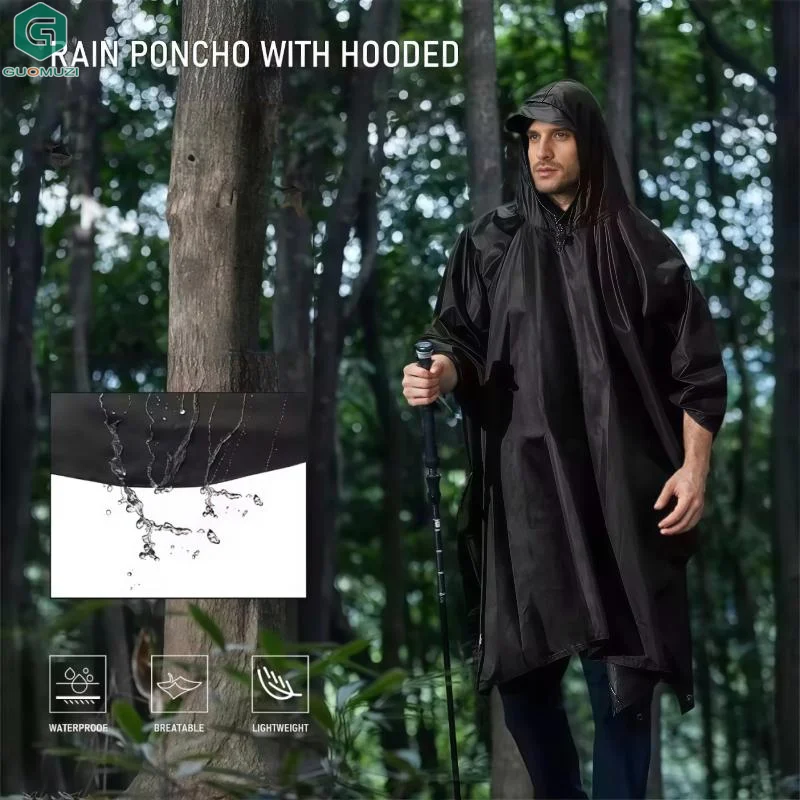 Capa de Chuva com Revestimento - Camping Rain Poncho avaliação e preço