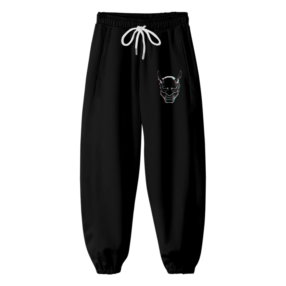

Забавные 3D мужские брюки для бега, японский меч, демон, модные спортивные штаны в стиле Харадзюку, повседневные длинные брюки/толстовка
