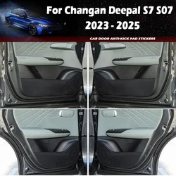 For Changan Deepal S7 S07 2023 2024 2025 Car Door Anti-kick Pad Door Panel Protective Leather Anti-dirty Pad Accessories
