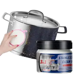 100g Polish Cleaner Cream Metal Cleaner and Rust Remover Rust-Proof Cleaning Wax for Stainless Steel Pots Automotive Ceramic