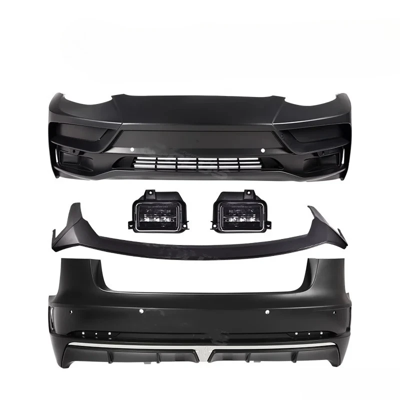 For  Model 3 18-22 Modified Body kit Front Bumper Rear bumper Assembly Tail Wing Side Skirt Car accessories