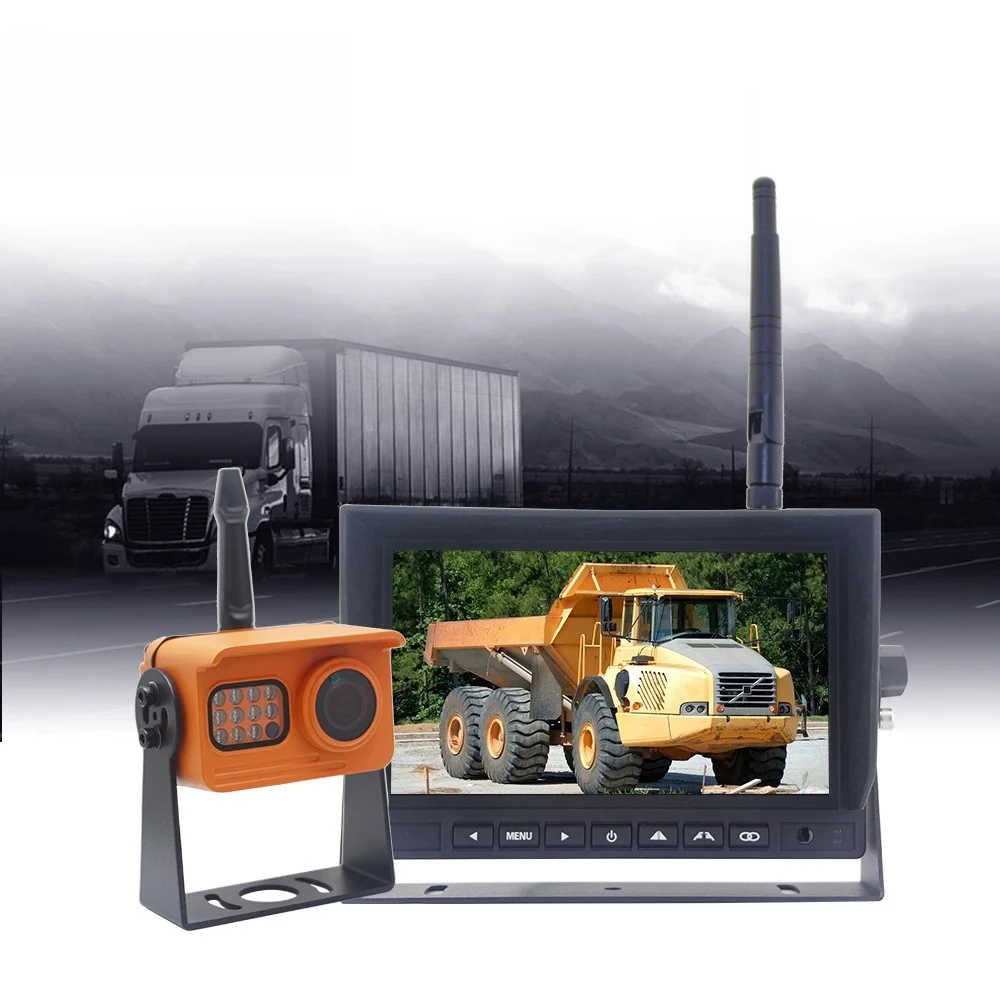 Wireless Trucks Reverse Back Vision    System 1080p DVR Parking Line Display    1/2/4 Backup Car    Optional System