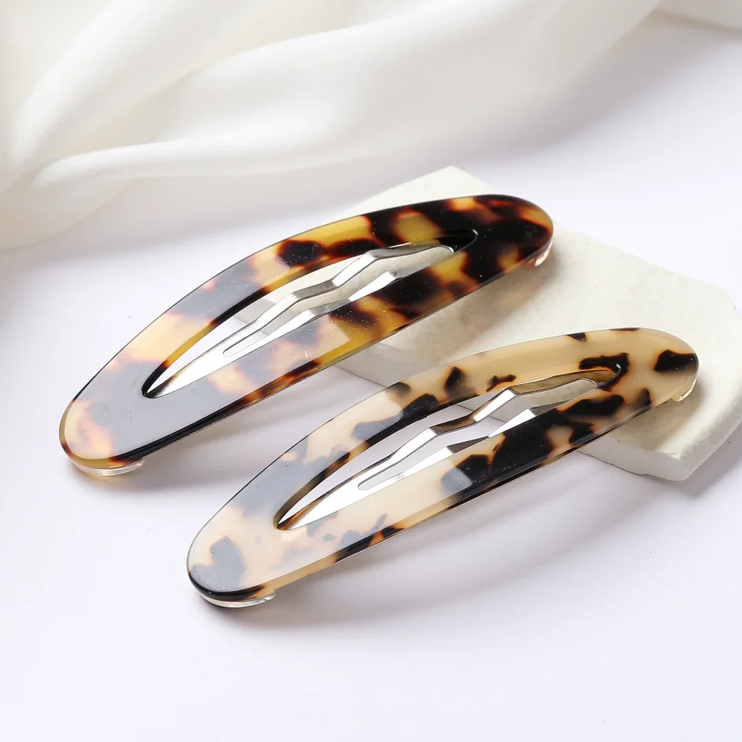 

New Fashion Acetate Snap Clips For Girls and Women Hair Clips Side Clips Hair Accessories Elegant