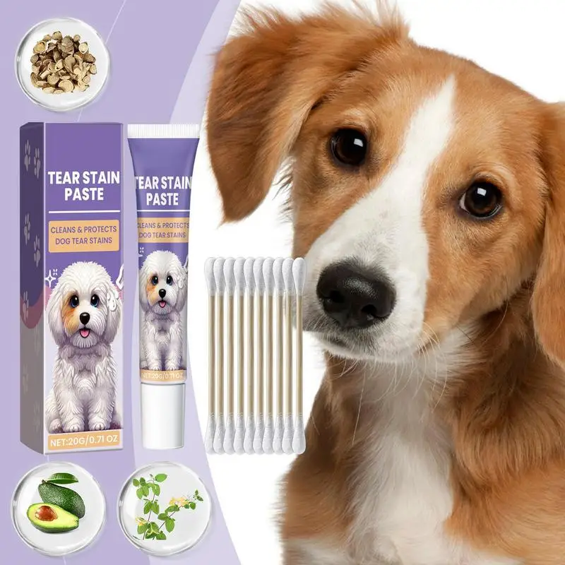 20g Pet Tears Ointment Remove Traces Of Tears Stain Cream Tear Duct Cleaning Cream Eye Cream For Dogs And Cat Daily supplies