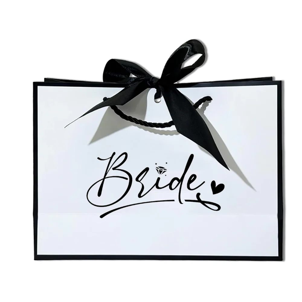 1 Stück Brautgeschenktüte, Hochzeitsgeschenktüte für das Brautteam, Brautjungfern-Geschenktüte, Brautparty-Zubehör, Hochzeitsdeko – Detail 5