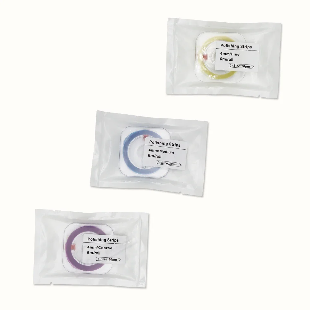 20roll Dental Abrasive Strips - Resin Polishing Files for Teeth Shaping Adjustable Dental Sanding Floss for Overhang Removal