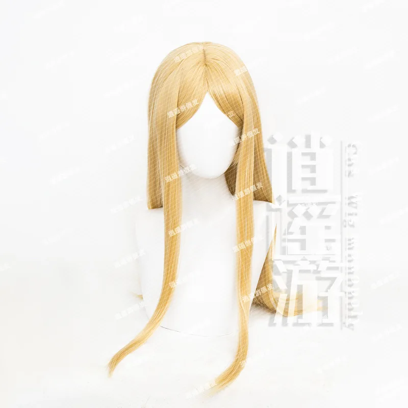 Little Girl Alice Cosplay Wig Identity V 60-65CM Gold Heat-resistant Synthetic Hair Halloween Party Anime Cosplay Wigs+wig Cap