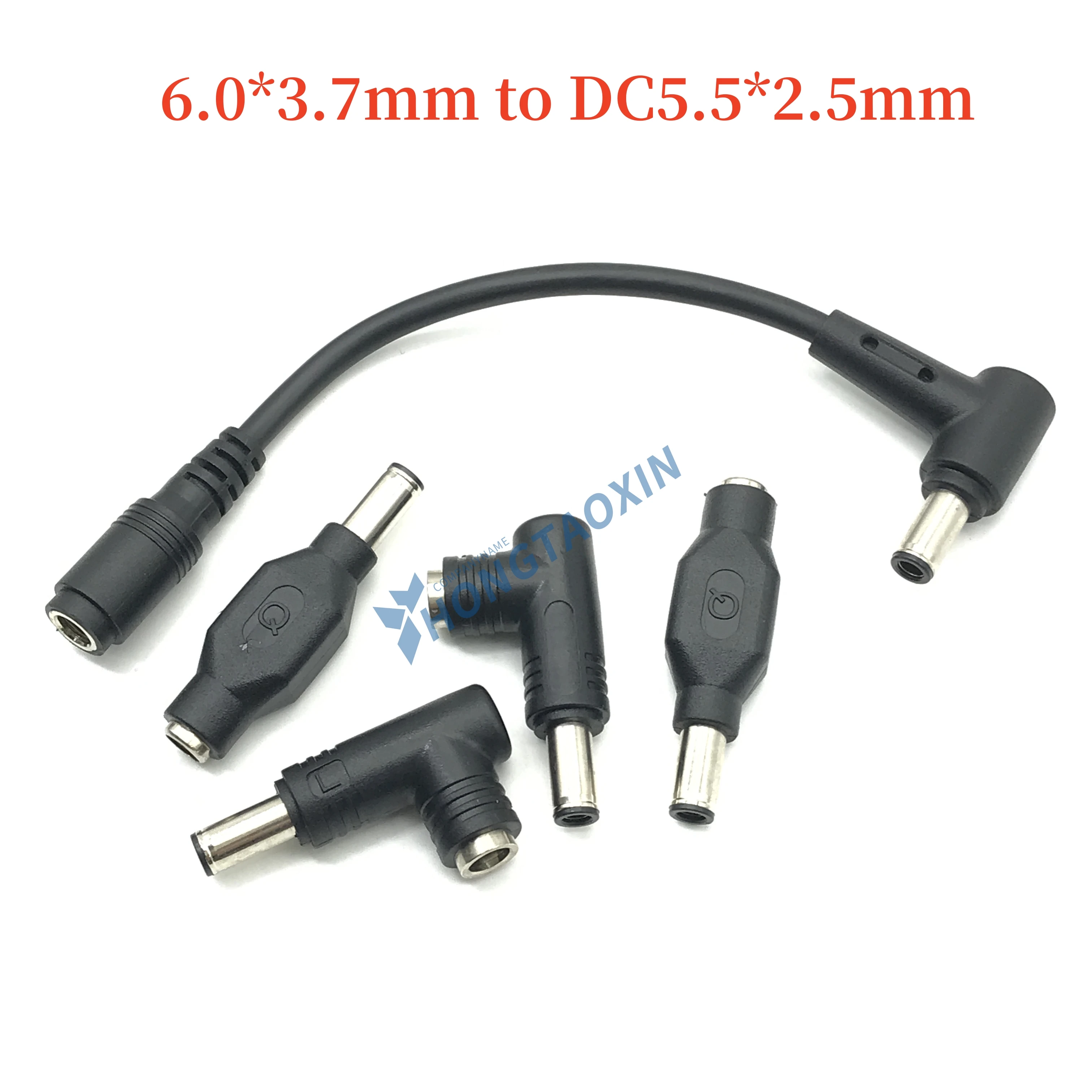 5.5*2.5mm to 6.0*3.7mm 6.0*0.6mm DC Power Adapter Converter 65W 240W Laptop Charger Connector for ASUS i5 i7 R7 R9 Gamebook