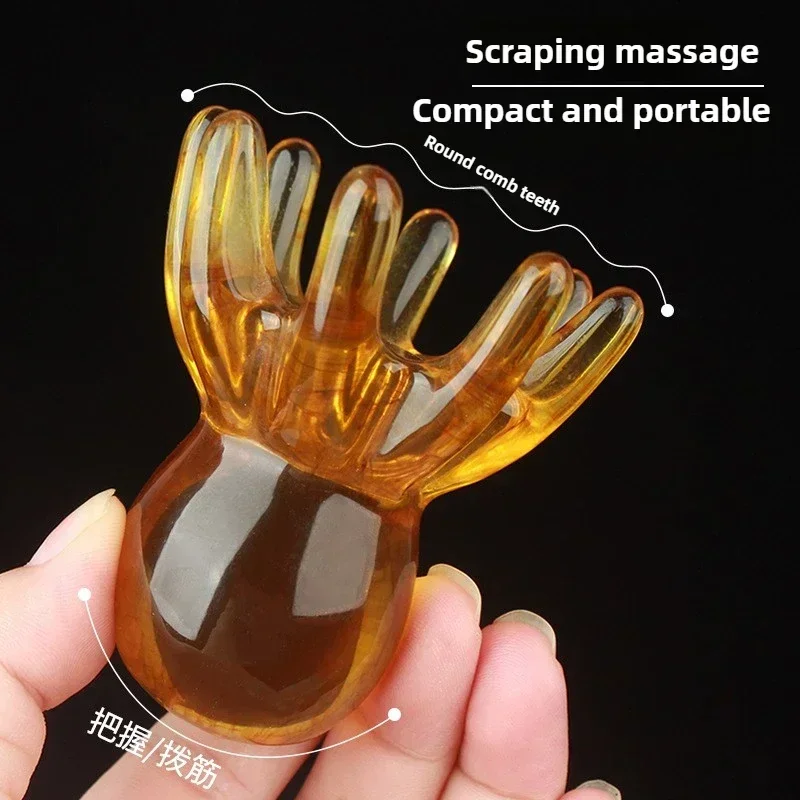 

Resin Octopus Massage Comb Head Meridian Scraping Scalp Massage Brush Acupuncture SPA Gua Sha Massager Fatigue Relief HealthCare