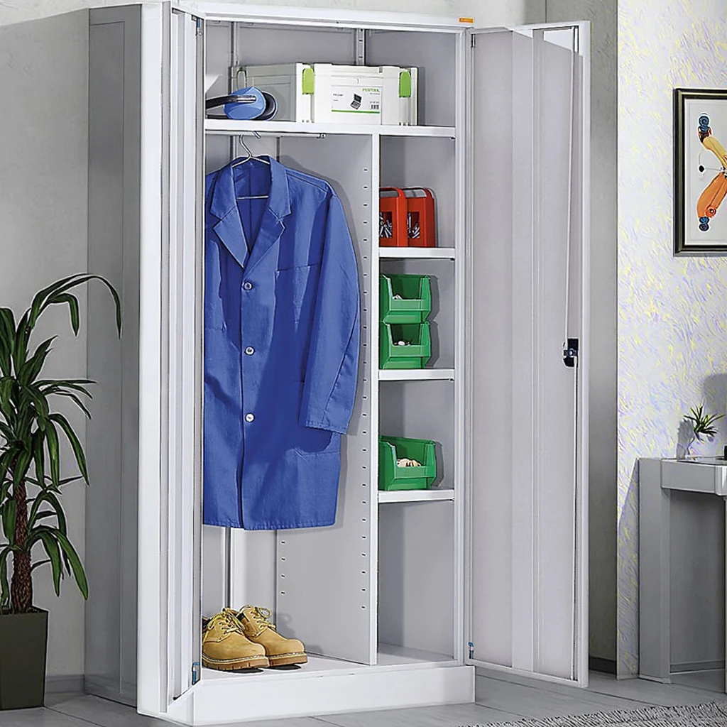 ألميرا خزانة خزانة أفضل بائع خزانة حديثة 2 باب تصاميم عنبر غرفة نوم المنزل خزانة معدنية الصلب للملابس #1