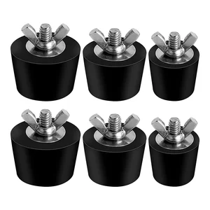 6 Pack 3 Size Pool Winterizing Plug for Swimming Pool Holes,Expansion Plugs for Above Ground Pool Skimmer