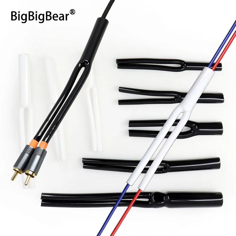 2/5/50pcs Y-shaped PVC Sleeve 7mm 9mm 10mm 12mm15.5mm No-Shrinkable Y Splitter Pant Boot DIY Speaker Audio Cable Pants Accessory
