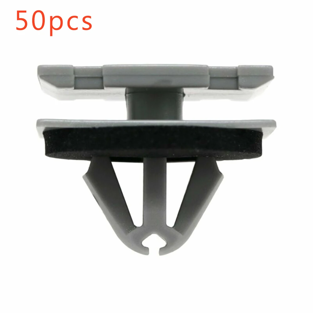 50Pcs Car Nylon Rocker Panel Moulding Clips Rocker Panel Moulding Clip Exterior Trim Fastener For Jeep For Cherokee