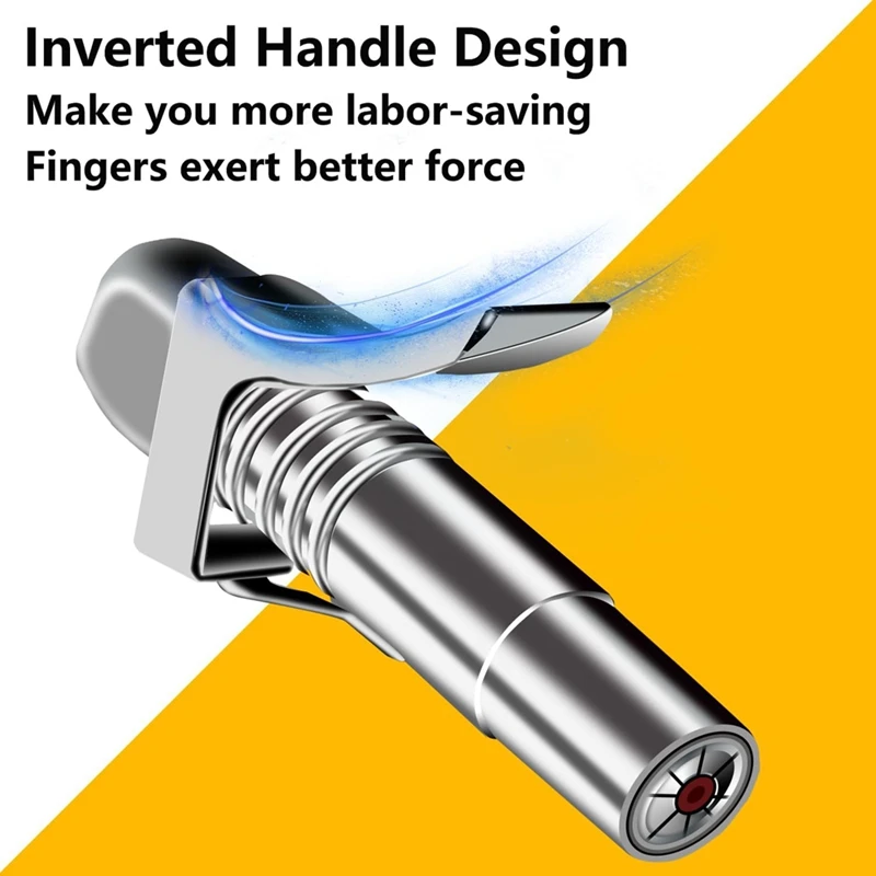 مقرنة بندقية الشحوم SV الساخنة، 8 فكي قفل 12000 رطل لكل بوصة مربعة، طرف شحم سريع التحرير، يناسب جميع مسدسات الشحوم اليدوية/الكهربائية مقاس 1/8 بوصة