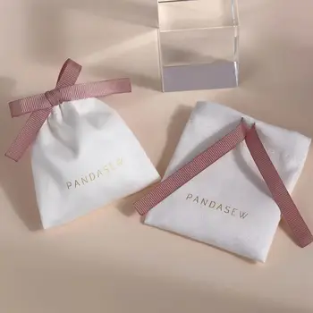 訂製Logo麂皮首飾袋束口袋項鍊手鍊禮物束口袋 10 最佳銷售 珠寶袋 - №10