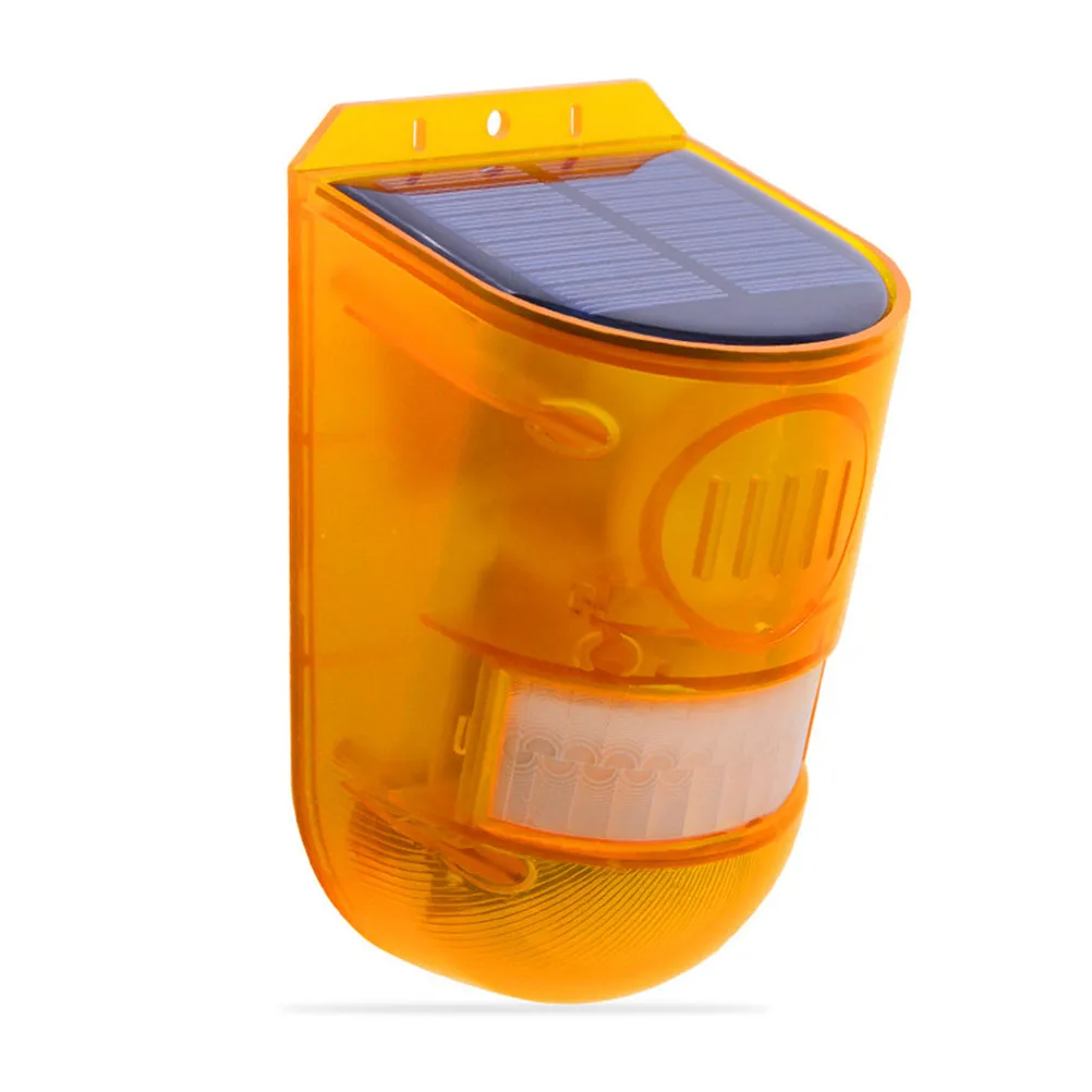 Solar Alarm Light Outdoor Waterproof Led Motion Sensor Security Lamp Solar Powered Ip65 Anti Theft Warning Light For Farm