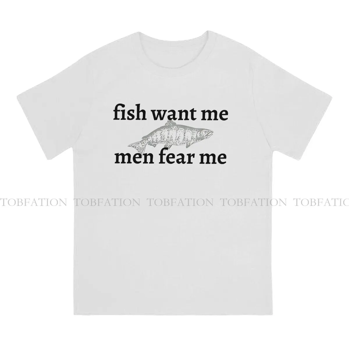 Classic Fish Funny Men T Shirt Cotton Alternative O-Neck TShirt Harajuku Clothes