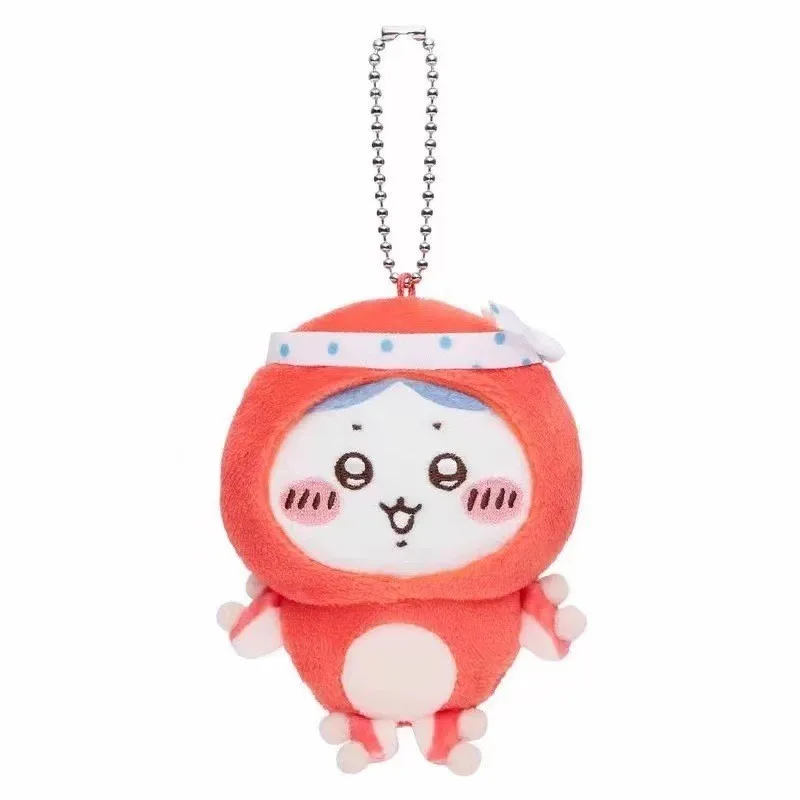 Japanese Anime Kawaii Seafood BBQ Plush Keychain Cute Octopus & Squid Usagi Hachiware Jiikawa Bag Charm Pendant - view 4