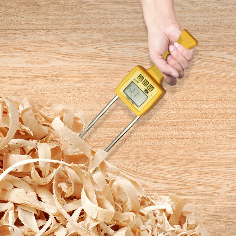 For HS125 Professional Sawdust Moisture Meter Wood Flour Particle Moisture Detection Tester Accurate Humidity Analyzer Tool
