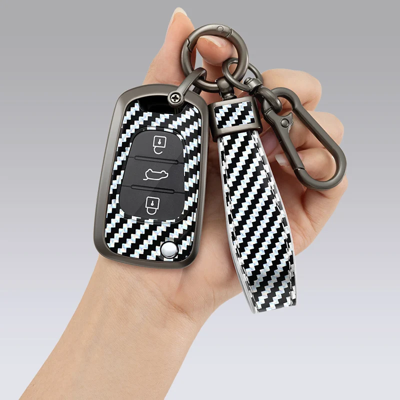 Zinc Alloy Car Key Case Cover for KIA Sportage Rio 3 Soul Optima Ceed Pro K5 K2 Pride Hyundai I30 Ix20 Ix25 Ix35 Elantra Accent