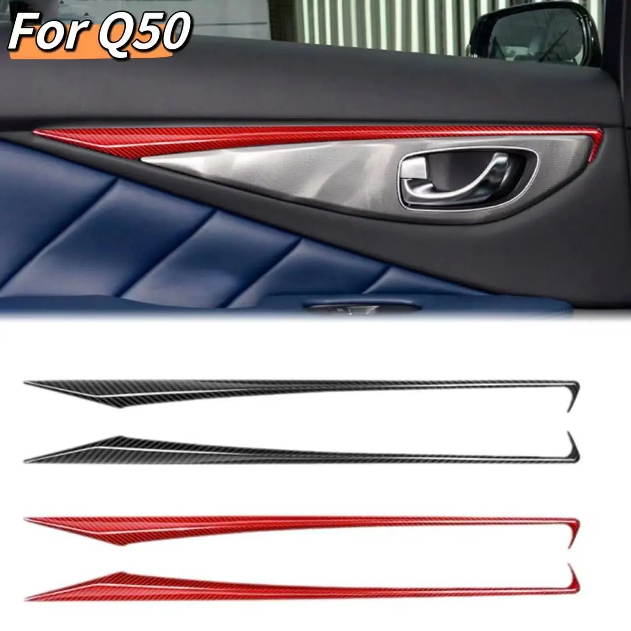 

Carbon interior trim for Infiniti Q50 Q60 real carbon fiber interior trim parts